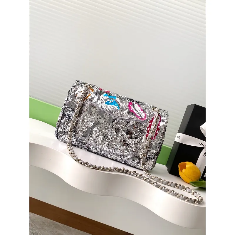 Chanel Sequined Embroidered Flap Bags In Artistic Patterns #A52509