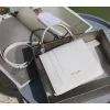 Bvlgari Serpenti Forever Top Handle Bag In White Leather Timeless Elegance #A51667