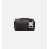 Sleek Black D-ior Leather Crossbody Bag for Timeless Everyday Elegance size:22×10×12cm #A54110 Sleek Black D-ior Leather Crossbody Bag for Timeless Everyday Elegance size:22×10×12cm #A54110