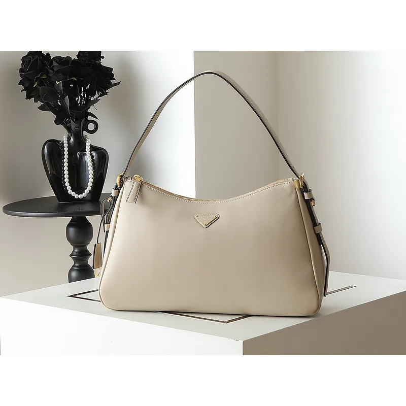 Prada Leather Shoulder Bags in Neutral Shades for Effortless Sophistication size:39×24×12cm #A53925