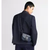 D-ior Blue Denim Oblique Pattern Crossbody Bag With Leather Accents size:19×13×4cm #A54113 D-ior Blue Denim Oblique Pattern Crossbody Bag With Leather Accents size:19×13×4cm #A54113