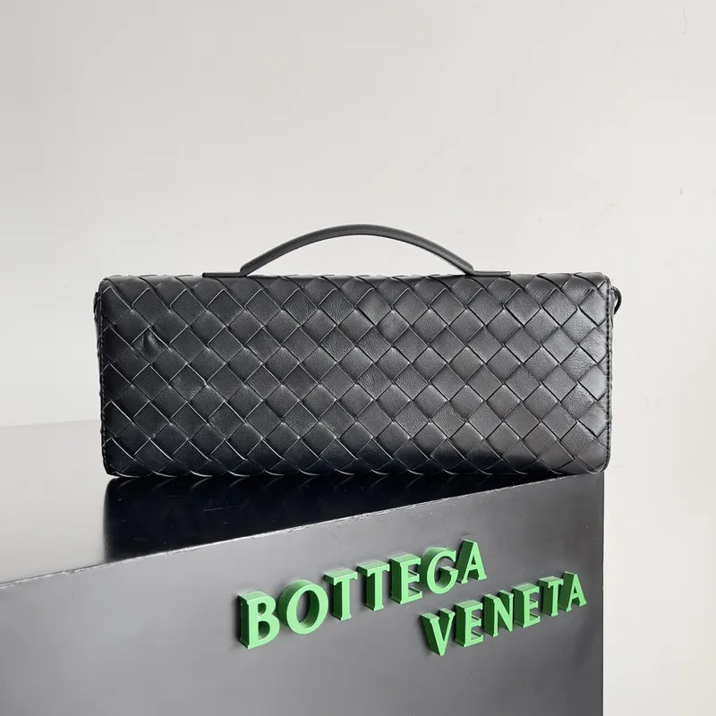 Bottega Veneta Leather Clutch with Knot Closure #A45659 Bottega Veneta Leather Clutch with Knot Closure #A45659