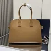 Prada Leather Handbag Collection In Classic Black And Tan Tones #A51642