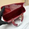 D-ior Lady Handbags Black/Wine/Red/White #A57293