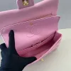 Authentic Chanel Classic Flap Bag in Light  Caviar Leather good Hardware  Wide 25cm #A54377
