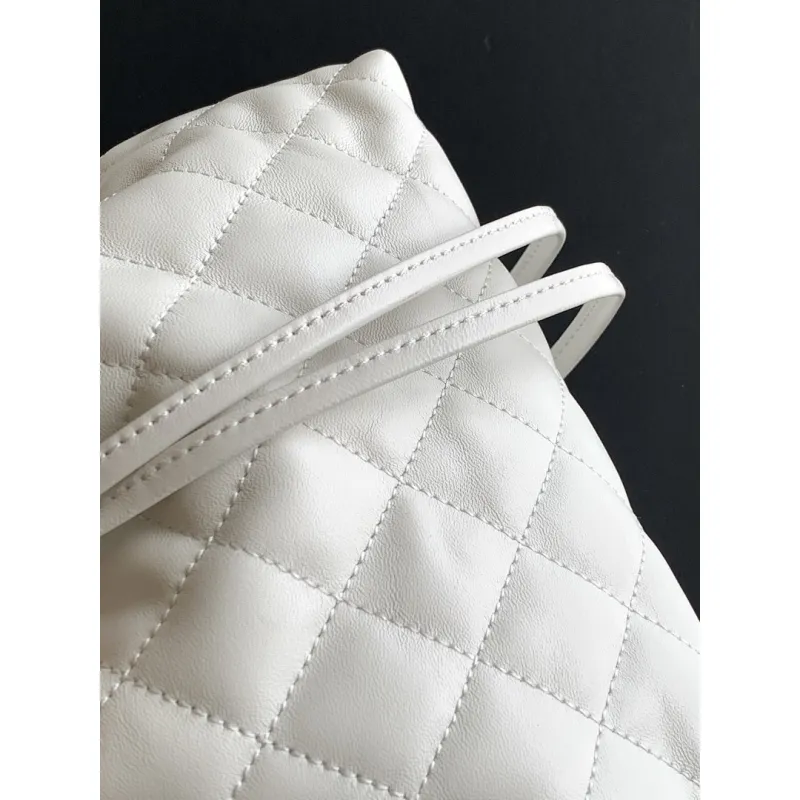 Chanel 26S Quilted Drawstring Bucket Bag, 17 x 22 x 8 cm #A63225
