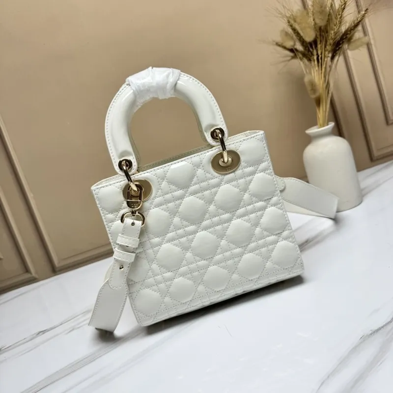 D-ior Lady Handbags Black/Wine/Red/White #A57293