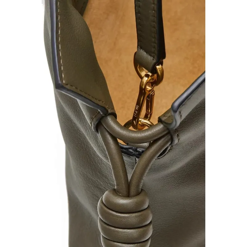 Loewe Flamenco Nappa Leather Drawstring Bag 23x18x9cm #A63859