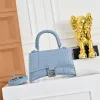 Balenciaga Hourglass Croc Embossed Handbag 19x8x21cm #A64986 Balenciaga Hourglass Croc Embossed Handbag 19x8x21cm #A64986