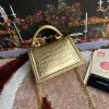New style  Leather Crossbody Handheld  Crocodile Pattern Top quality D&G BAG #A23007