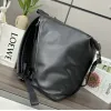 Loewe Black Leather Backpack With Distinctive Zipper And Branding For Modern Urban Style #A50064