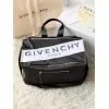 Givenchy Black Nylon Structured Bag With Contrast Detailing And Logo Plaque #A52353