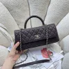 Chanel Coco Handle Caviar Leather Shoulder Bag 32cm #A64994
