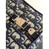 Chic Christian D-ior Crossbody Bag With Signature Oblique Pattern And Branded Strap #A50085