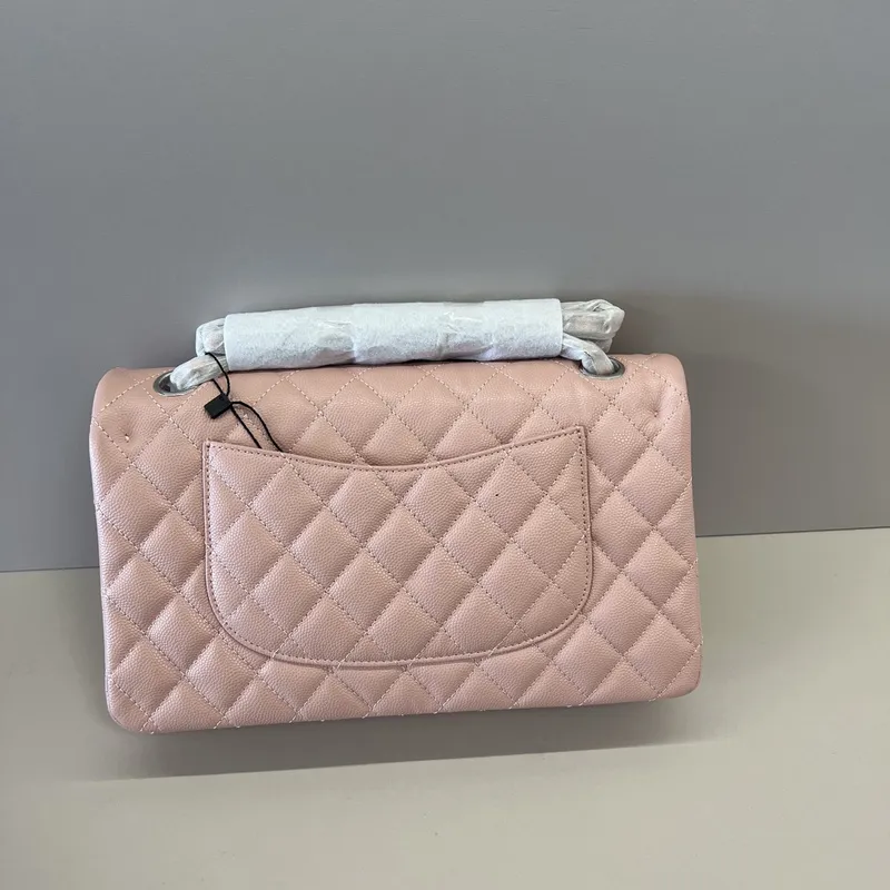 Authentic Chanel Classic Flap Bag in Light  Caviar Leather good Hardware  Wide 25cm #A54378