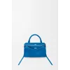 Loewe Amazona 180 Blue Leather Top Handle Bag 34.5x14x27cm #A64991