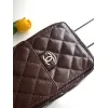 Chanel Quilted Hobo Drawstring Bucket Bag 20-22-12.5cm #A63815