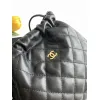 Chanel 26S Quilted Drawstring Bucket Bag, 17 x 22 x 8 cm #A63225