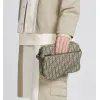 D-ior Beige Oblique Pattern Crossbody Bag With Signature Strap And Pouch  size:23×17×4cm #A54108