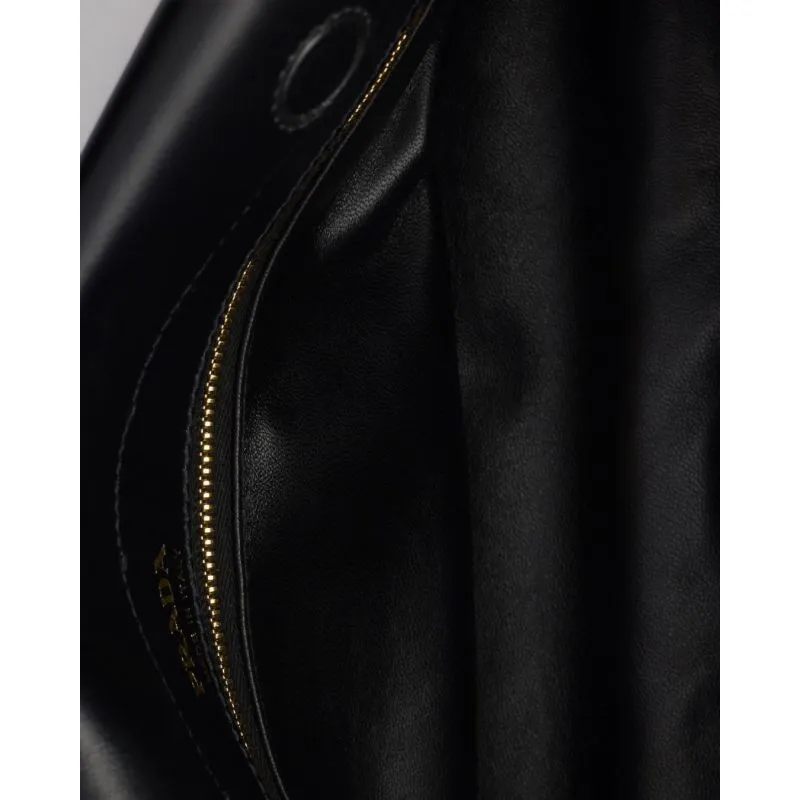 Prada Black Leather Shoulder Bag 1BC262 #A55688