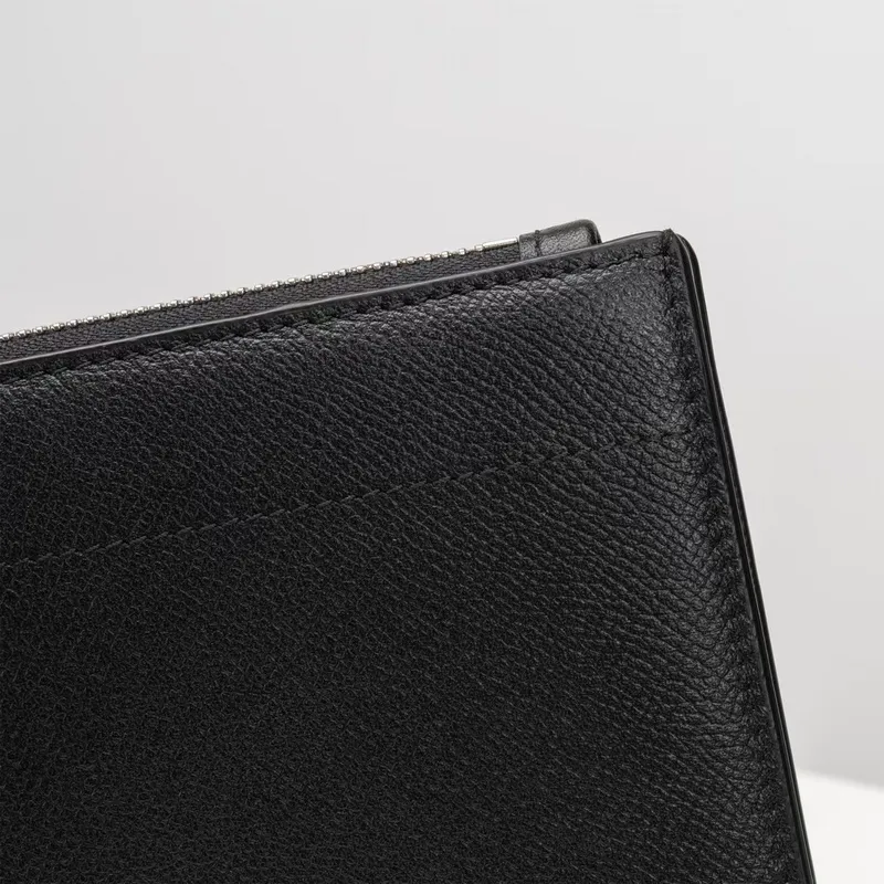 Bally Black Leather Clutch With Signature Stripe For Sophisticated Accessorizing #A51669