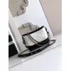 Chanel Womens Bucket Bag - Black & White Quilted Leather, Gold-Tone CC Logo & Two-Tone Chain Strap, Stylish Crossbody Bag for Luxury Fashion #A56750