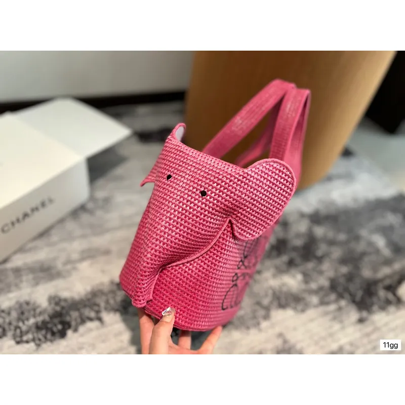 Loewe Woven Elephant Shopping Bag #A42264