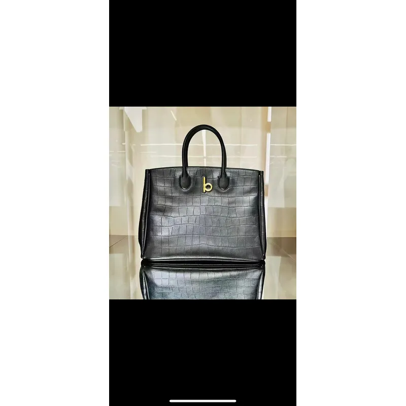 Burberry - Inspired Structured Handbags in Multiple Colors and Textures size:30×13×24cm #A53906