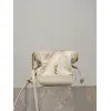 Saint Laurent Jamie Mini Crossbody Bag (859174) - Lambskin Leather, Drawstring Closure, 14.5×15.5×8cm #A59989