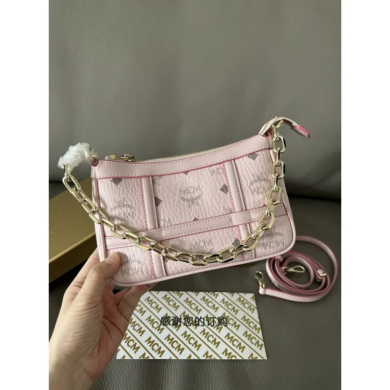 MCM Visetos Nappa Mini Delmy Chain Shoulder Bag Size:12.5x21.0x5.0cm #A49132 MCM Visetos Nappa Mini Delmy Chain Shoulder Bag Size:12.5x21.0x5.0cm #A49132