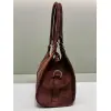 Prada Brown Suede Handbag 1BG580  #A55278