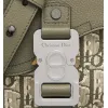 D-ior Olive Green Oblique Pattern Crossbody Bag With Signature Lock Design  size:19×13×4cm #A54109