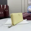 Gucci 456117 GG Marmont Zip Around Wallet - Light Yellow #A60911 Gucci 456117 GG Marmont Zip Around Wallet - Light Yellow #A60911