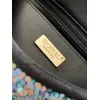 2026 Chanel Evening Bag  Dark Gray  Colorful Rhinestones  Luxurious  Stylish for Formal Events #A60146