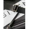 Givenchy Black Nylon Structured Bag With Contrast Detailing And Logo Plaque #A52353