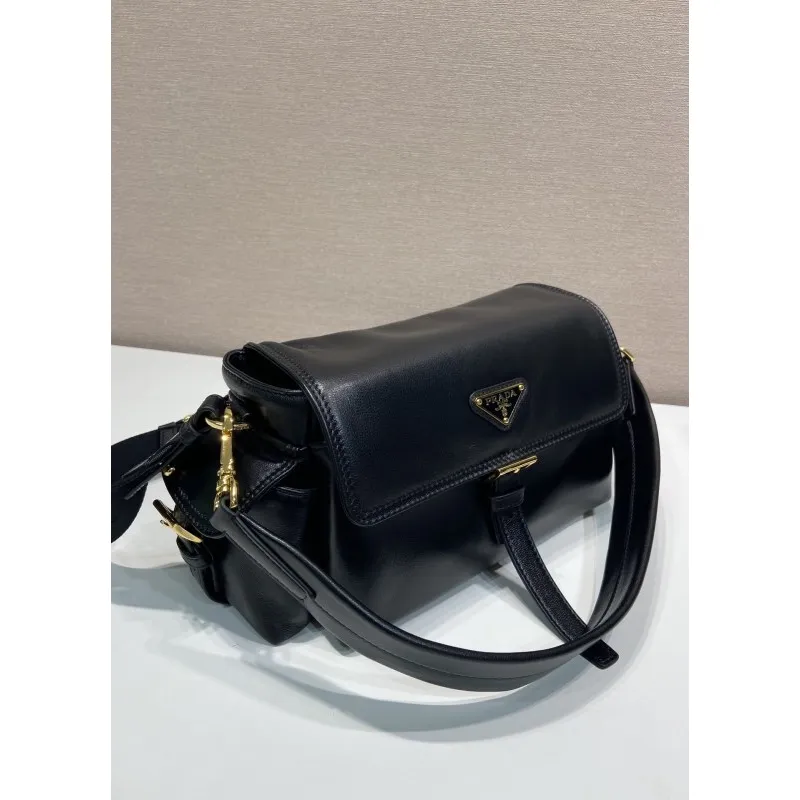 Prada Brown Leather Crossbody Bag 1BD394 #A55691