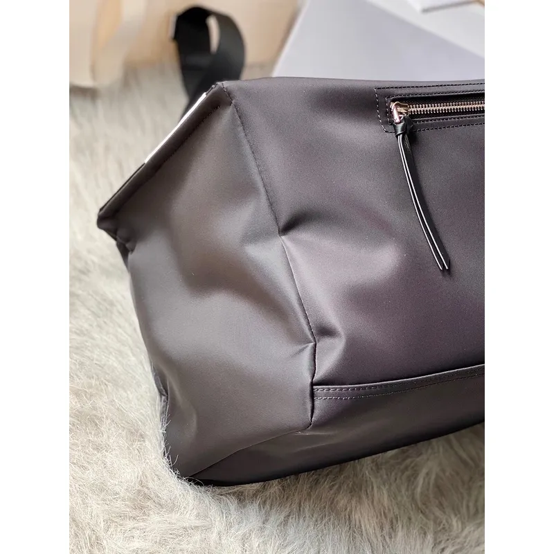 Givenchy Black Nylon Structured Bag With Contrast Detailing And Logo Plaque #A52353