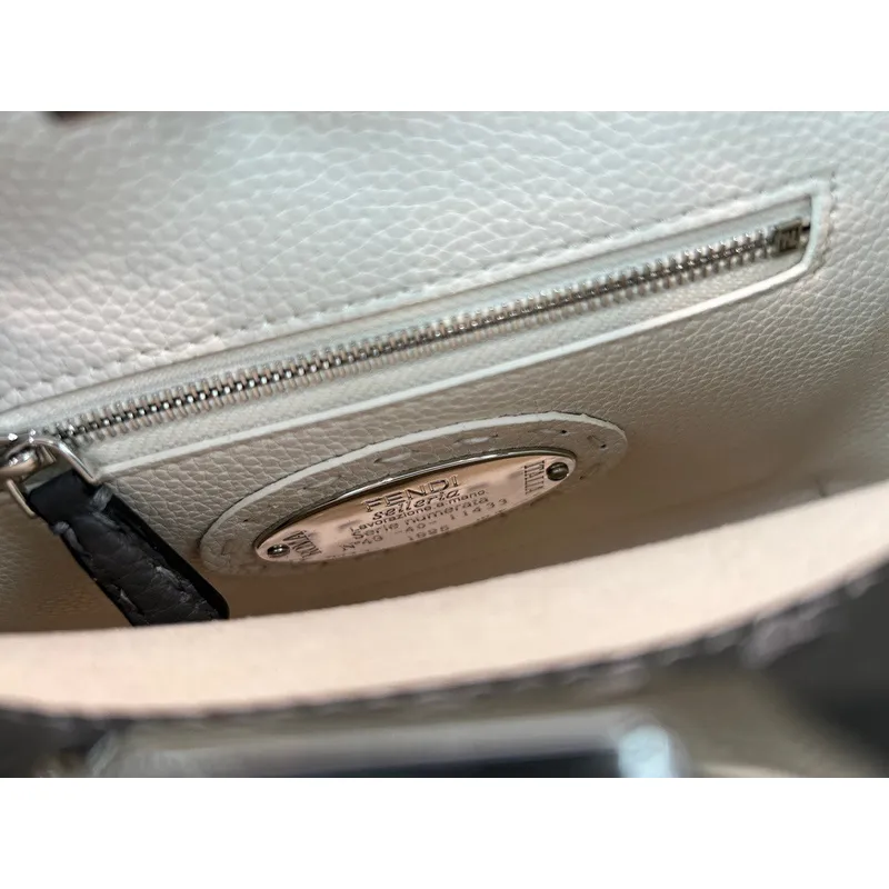 Fendi Handbag Peekaboo Mini Cuoio Romano leather Size:23*18*11cm #A49095 Fendi Handbag Peekaboo Mini Cuoio Romano leather Size:23*18*11cm #A49095