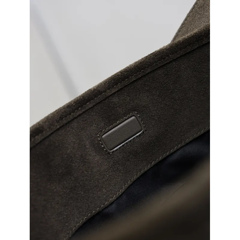 Saint Laurent 844346 Niki Series Suede Bucket Bag - Dark Brown with LE CASSANDRE Logo #A59503 Saint Laurent 844346 Niki Series Suede Bucket Bag - Dark Brown with LE CASSANDRE Logo #A59503