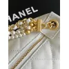 Chanel AS5898 Quilted Hobo Bag with Pearl Chain Strap Size 13-23.5-7.5 #A62897