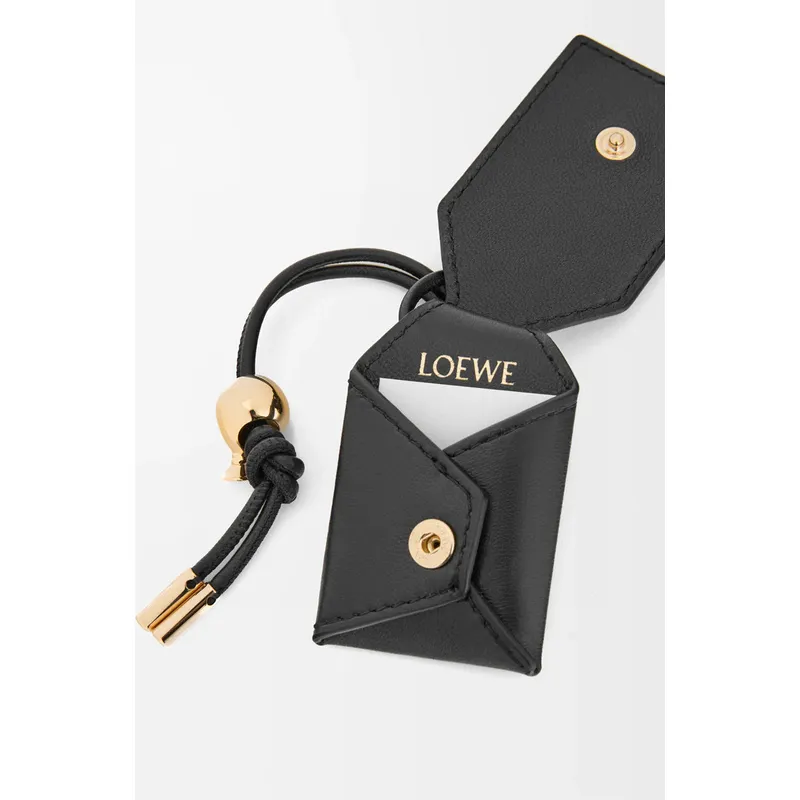 Loewe Black Leather Puzzle Bag With Geometric Design And Adjustable Strap For Modern Chic #A50043