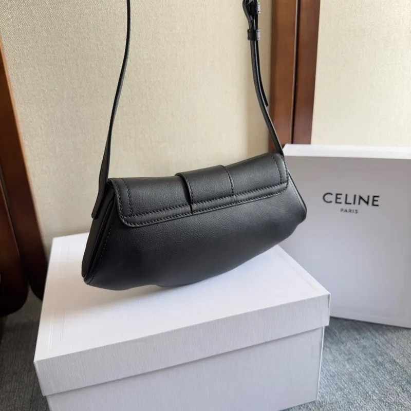 Celine Leather Polly - Neutrals Shoulder Bags, Handbags #A49257