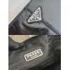 Elegant Black Prada Leather Clutch With Iconic Logo For Timeless Fashion Looks #A49962