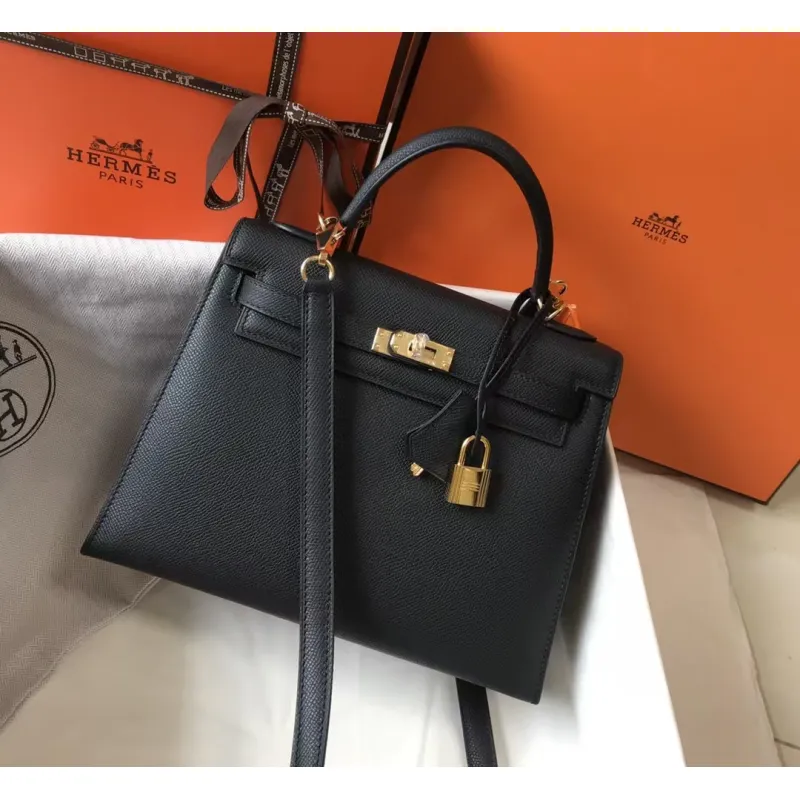 Hermes handbag Black #A42845