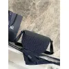 D-ior Blue Denim Oblique Pattern Crossbody Bag With Leather Accents size:19×13×4cm #A54113 D-ior Blue Denim Oblique Pattern Crossbody Bag With Leather Accents size:19×13×4cm #A54113