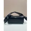 Chic Prada Barrel Bags In Suede And Leather For Fashion - Forward Styling #A49961