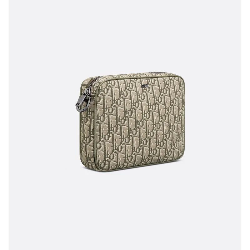 D-ior Beige Oblique Pattern Crossbody Bag With Signature Strap And Pouch  size:23×17×4cm #A54108
