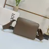 LOEWE Blue Leather Crossbody Bag With Minimalist Design And Adjustable Strap size:23×18×9cm #A54073