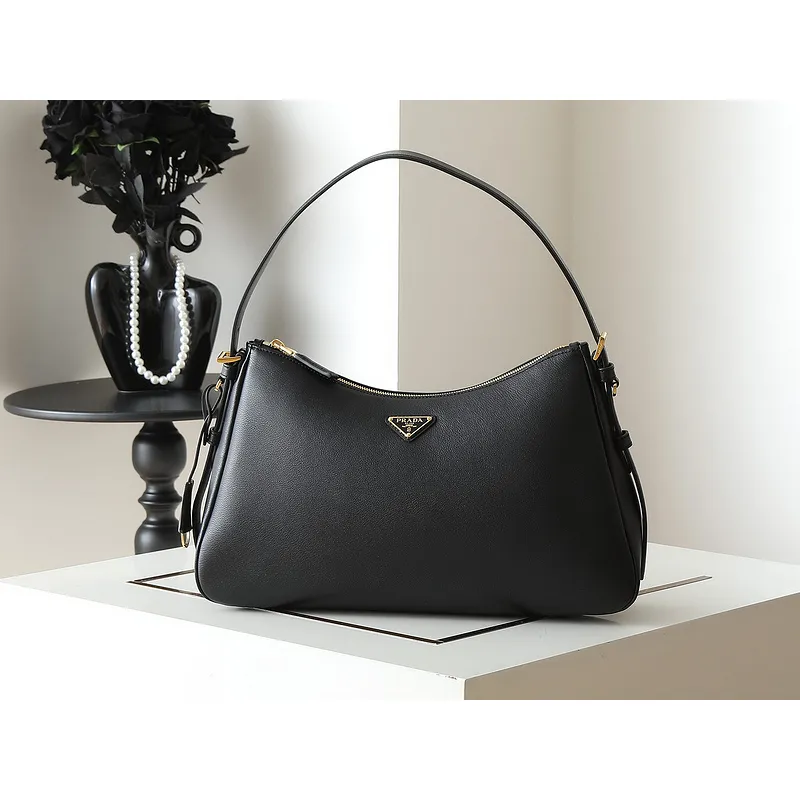 Prada Leather Shoulder Bags in Neutral Shades for Effortless Sophistication size:39×24×12cm #A53925