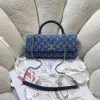 Chanel Coco Handle Caviar Leather Shoulder Bag 32cm #A64994